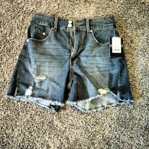 Denim Distressed Women's Shorts